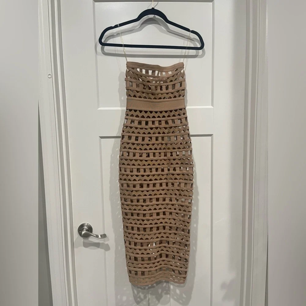 House of CB Demelza Bandage Cut Out Dress - Picture 4 of 9